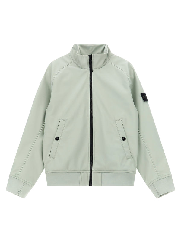 Stone Island Junior Three-Layer Technical Jacket — Green