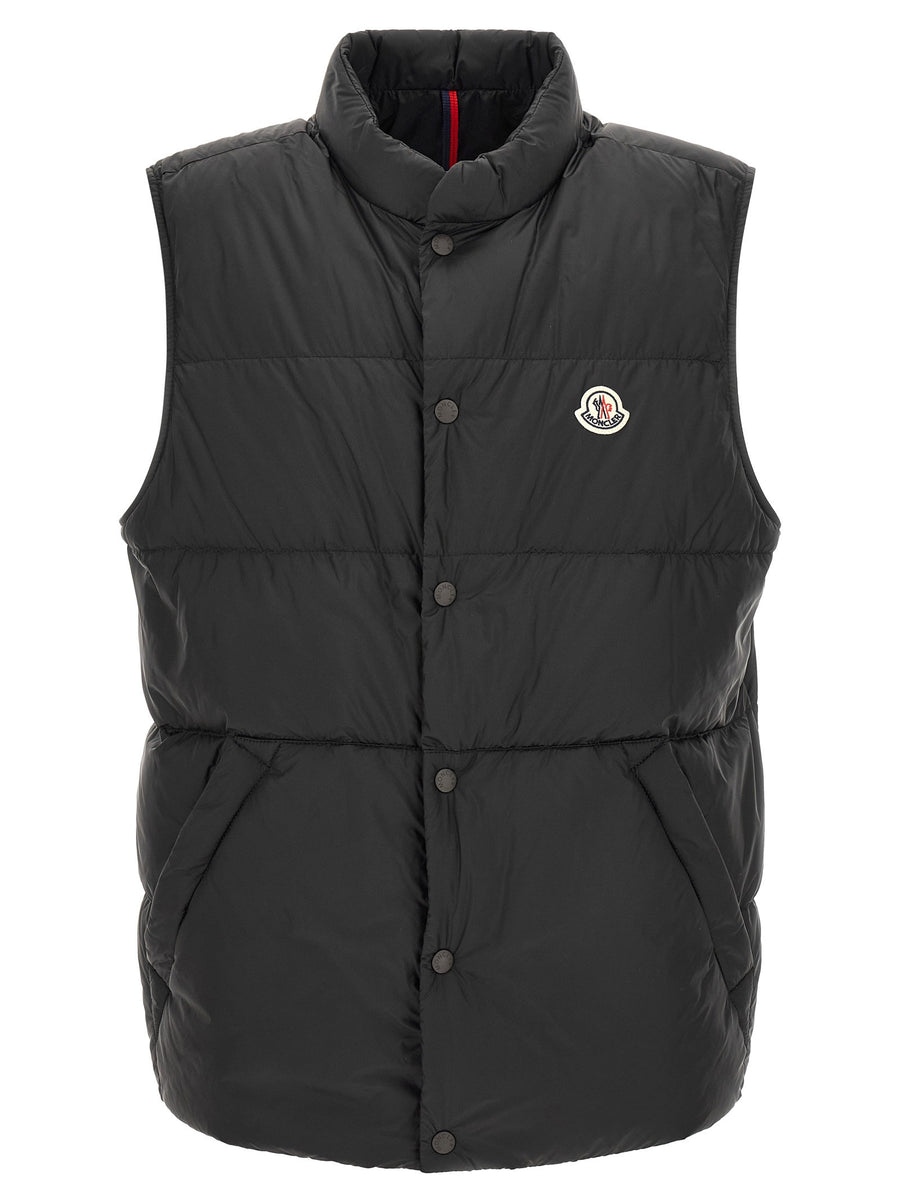 Moncler Goose down padding vest in black