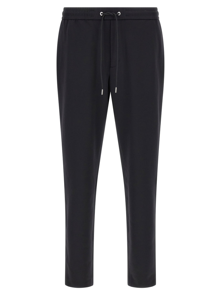 Moncler Logo Patch Joggers — Black