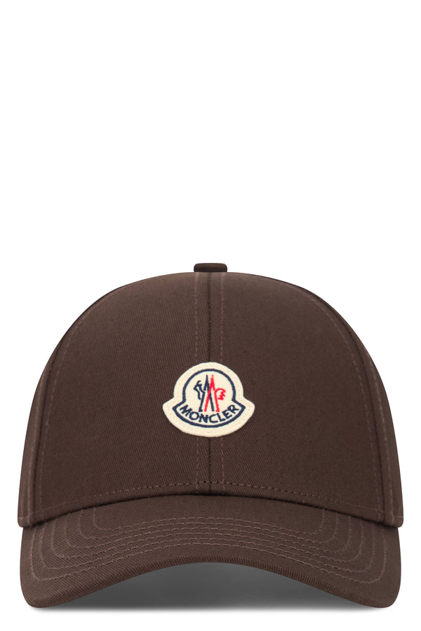 Cap With Logo Brown Cotton Hat