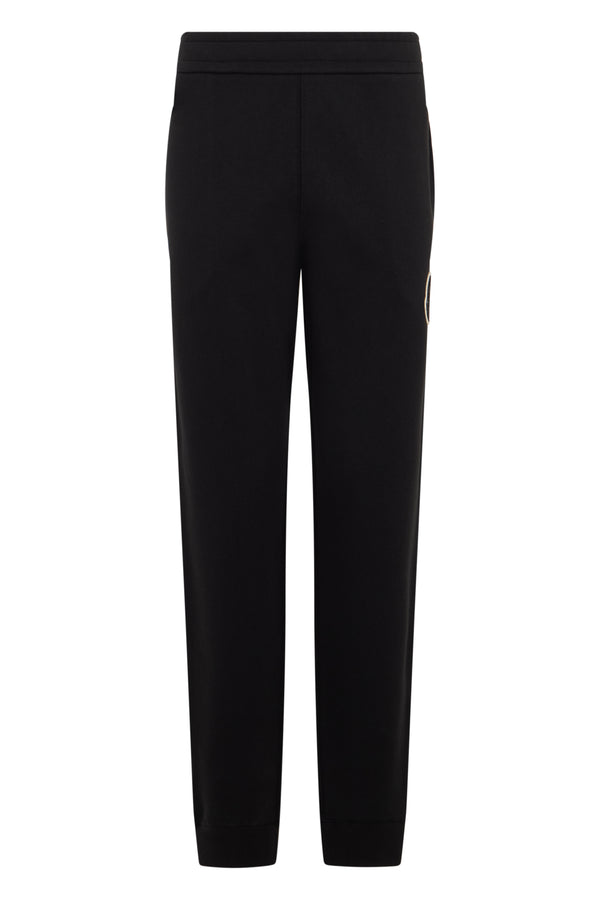 Track Pants Black Cotton