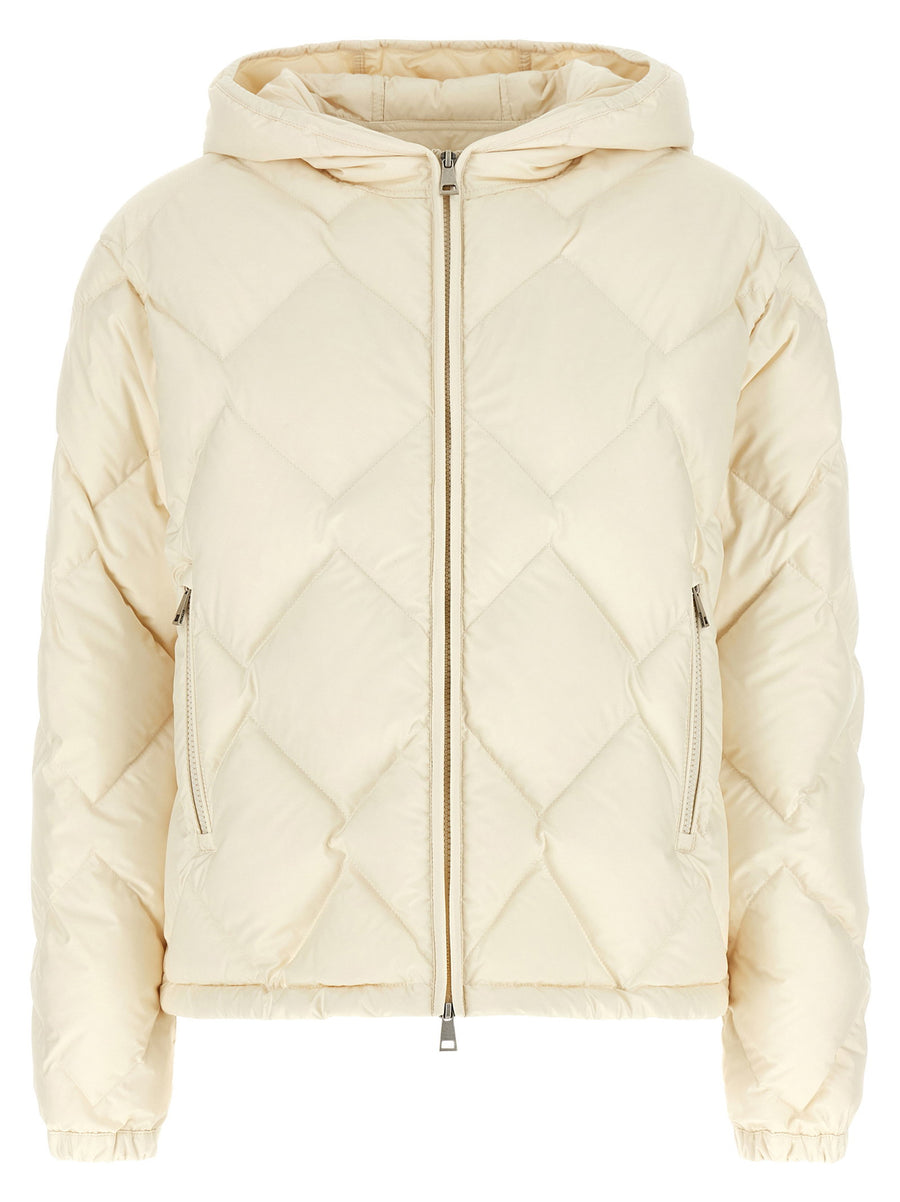 Moncler Arvouinne Down Jacket — Cream