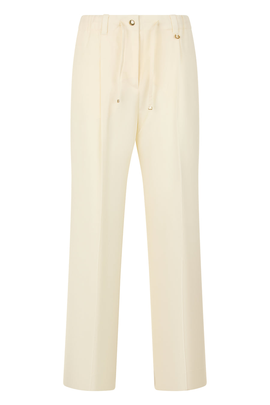 Long Cotton Trousers White Track Pants