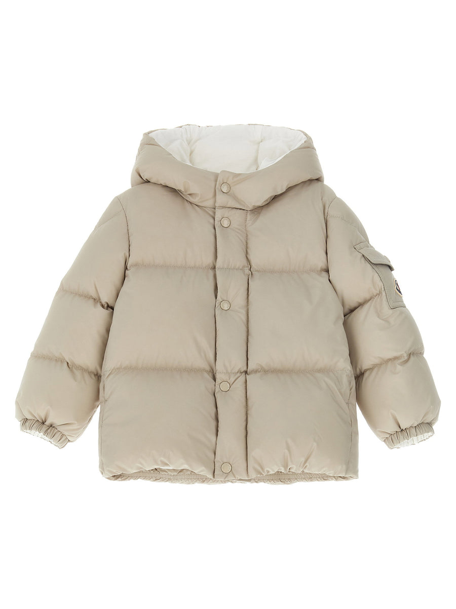 Moncler Enfant Down Jacket — Beige