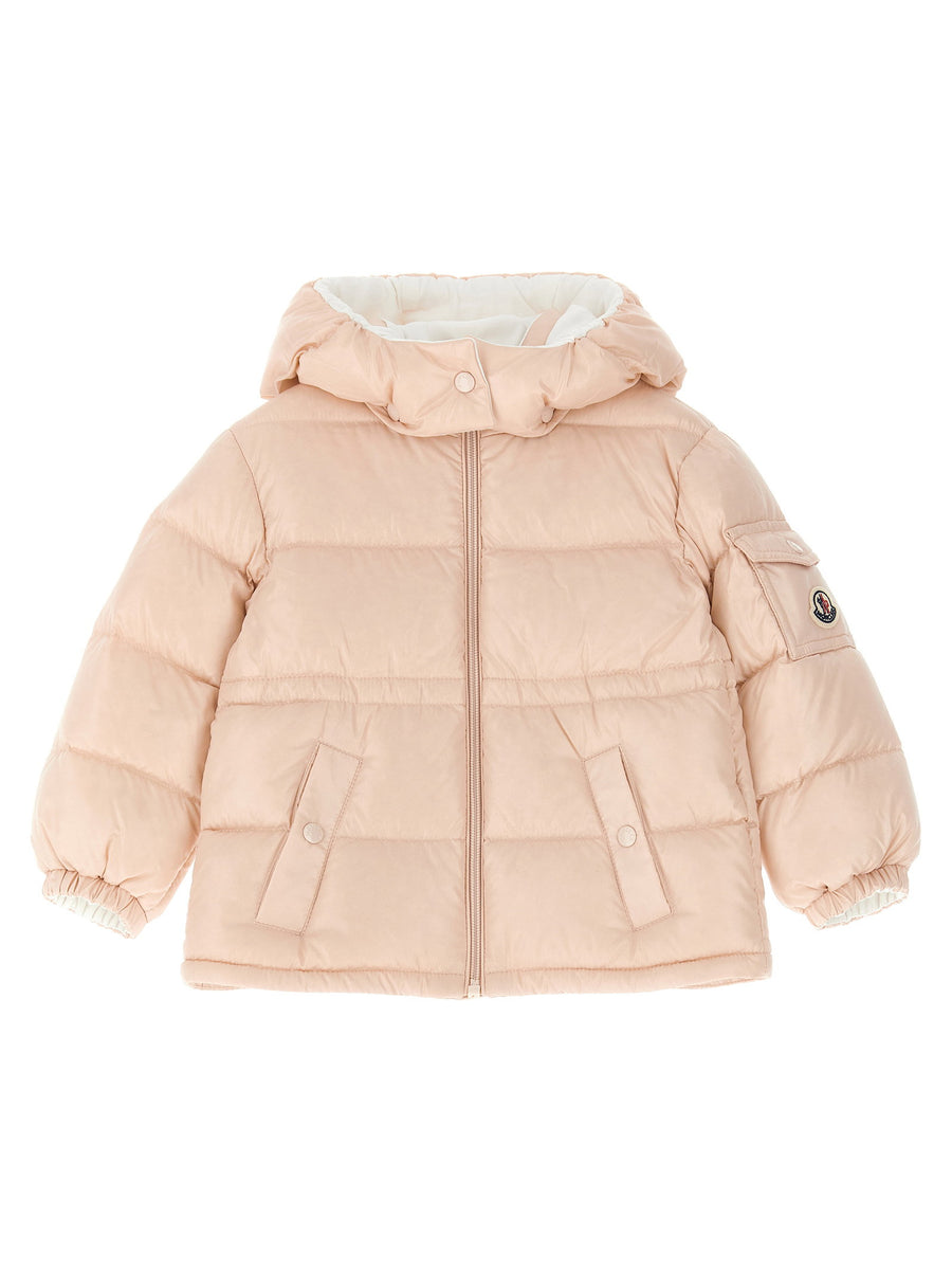 Moncler Enfant Maire Down Jacket — Powder Pink