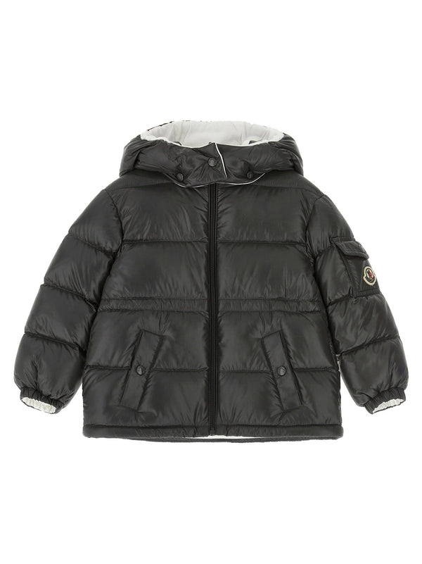 معطف ماير الداون Moncler Enfant جاكيت — أسود