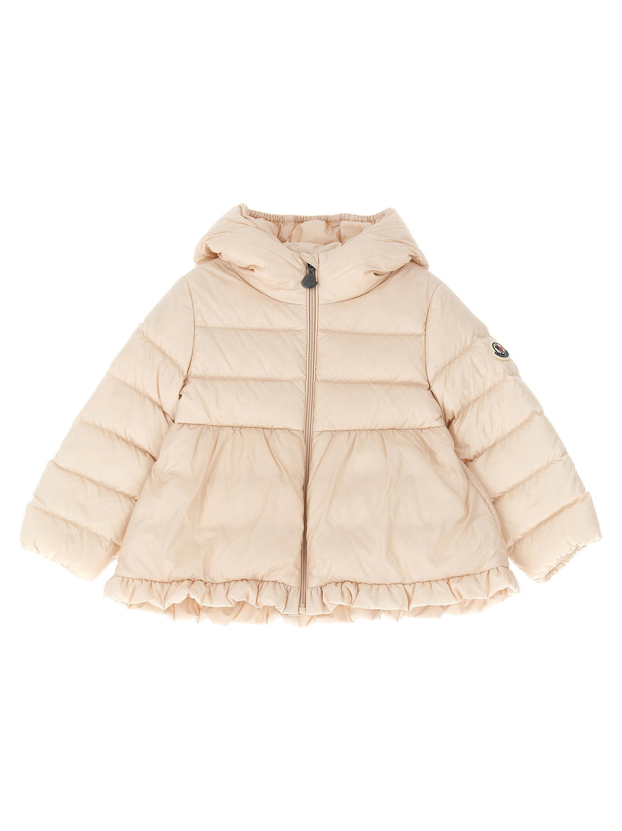 Moncler Enfant Odile Down Jacket — Cream