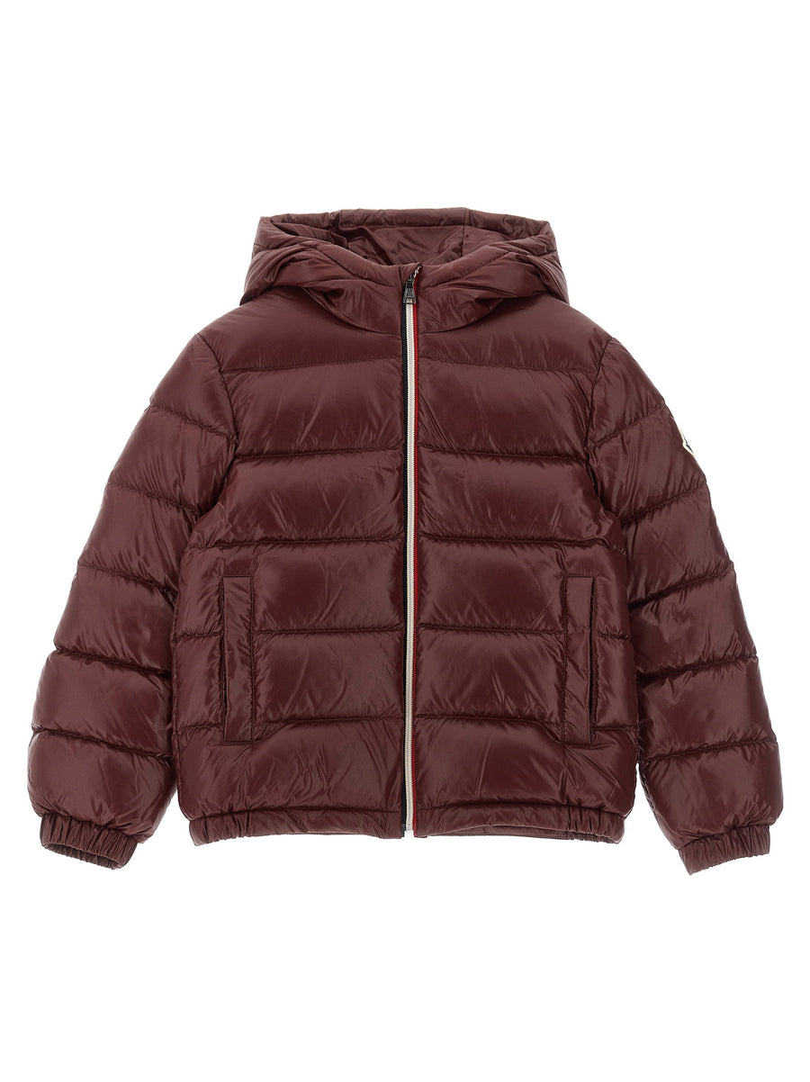 Moncler Enfant Down Jacket — Burgundy