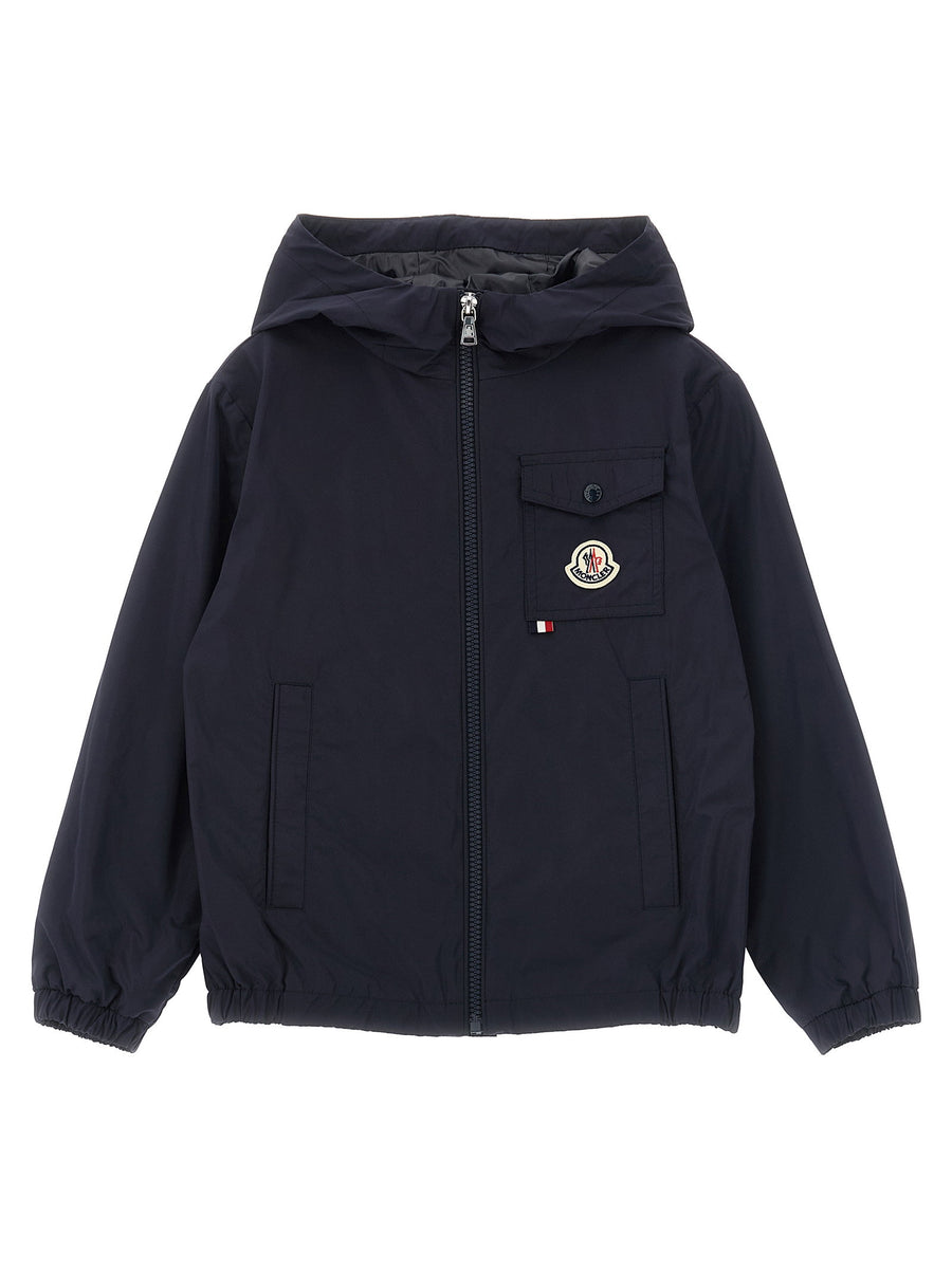 Moncler Enfant Xavian Down Jacket — Navy