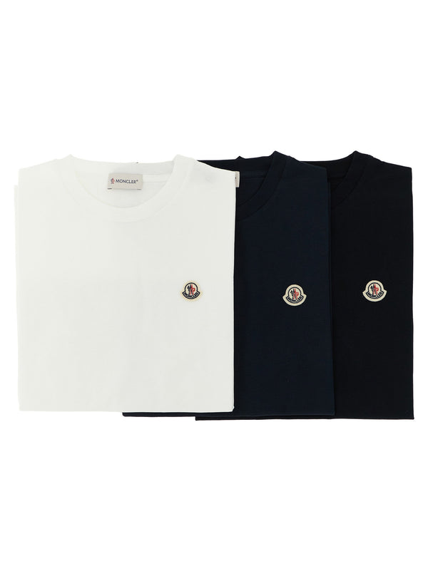 Moncler Enfant Logo-Patch Cotton T-shirt — White