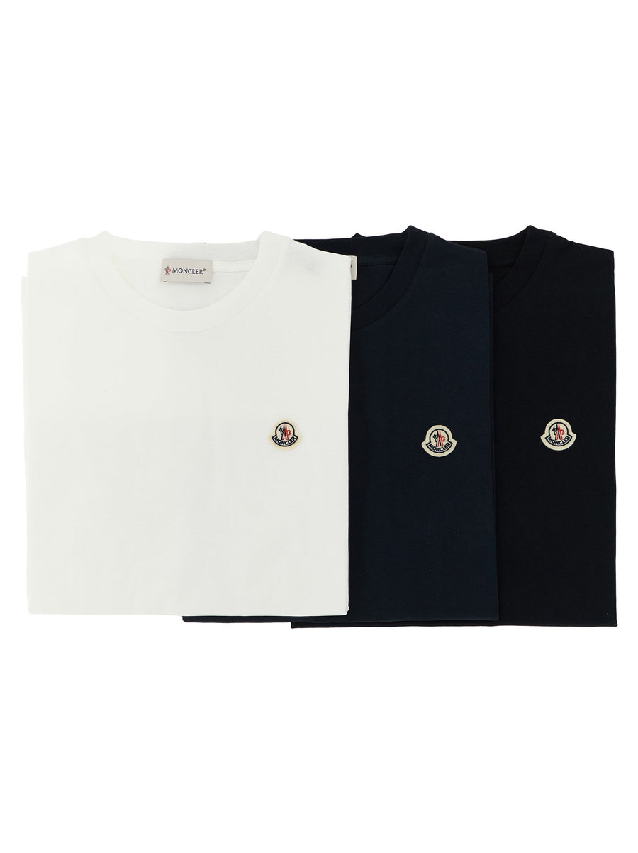 Moncler Enfant Logo-Patch Cotton T-shirt — White