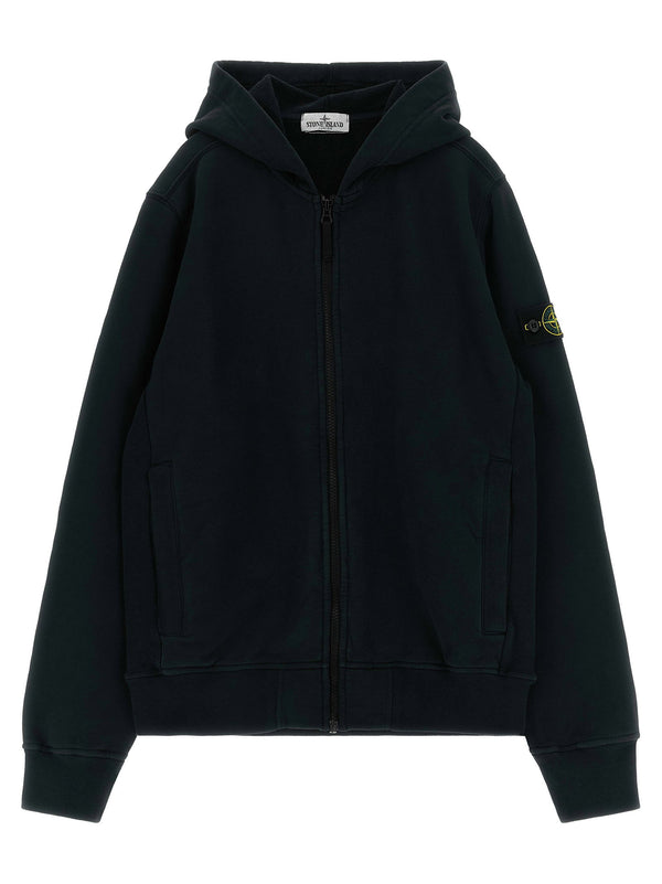 شعار Stone Island Junior شعار هودي — أسود