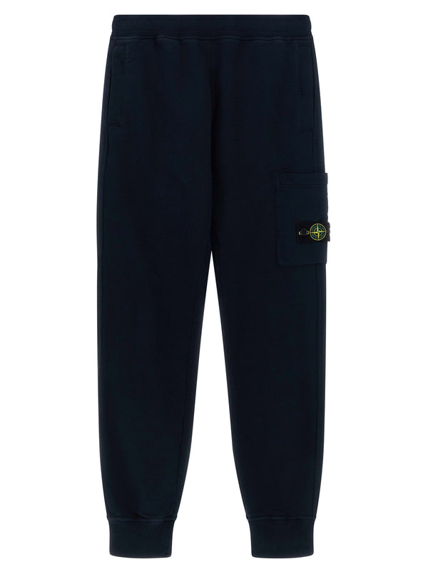 بنطلون كارجو Stone Island Junior بشعار شعار — كحلي