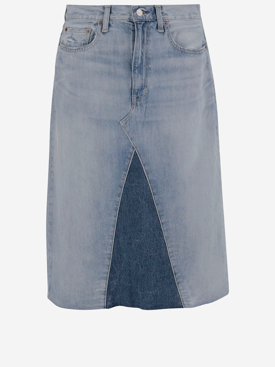 Cotton Denim Skirt