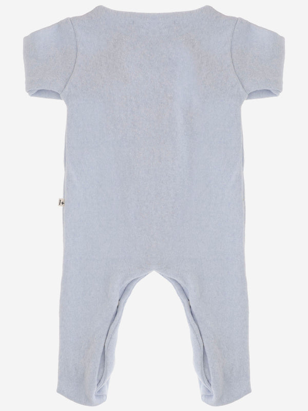 Onesie Stretch Cotton Blend Light Blue Jumpsuits