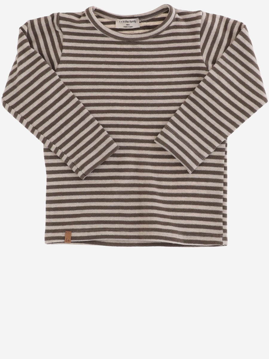 Striped Stretch Cotton Sweater Multicolour