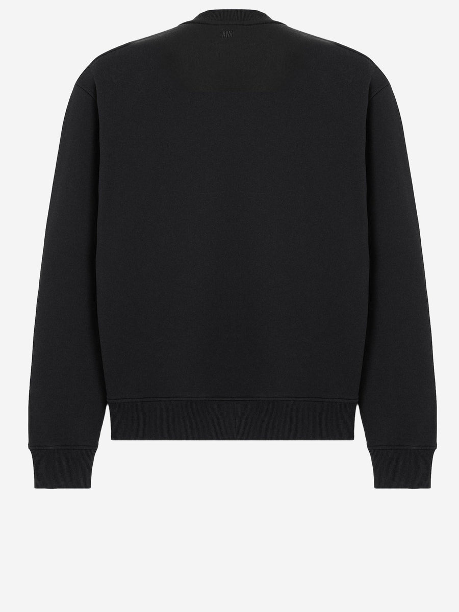 Sweatshirt Stretch Cotton Black Knitwear