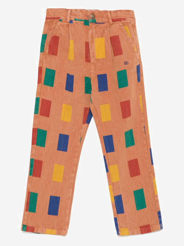 Trousers Geometric Print Multicolour Cotton-Blend