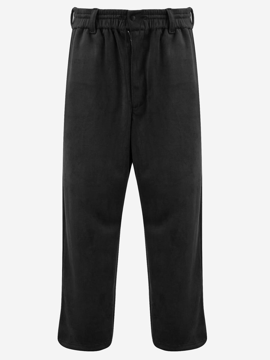 Stretch Velvet Trousers Black Recycled Polyester/elastane
