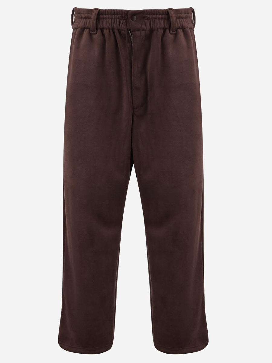 Trousers Stretch Velvet Bordeaux Recycled Polyester / Elastane