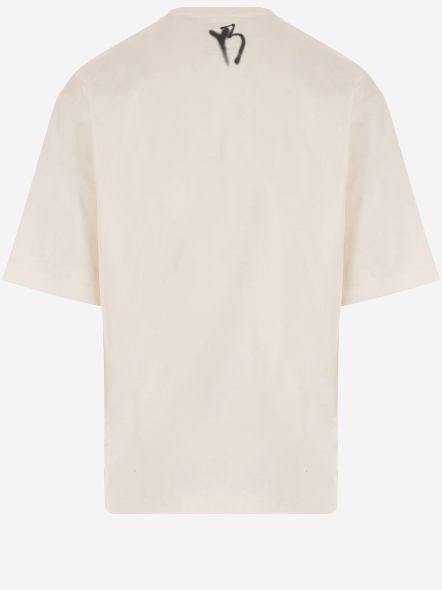 Cotton T-Shirt With Logo White T-shirts