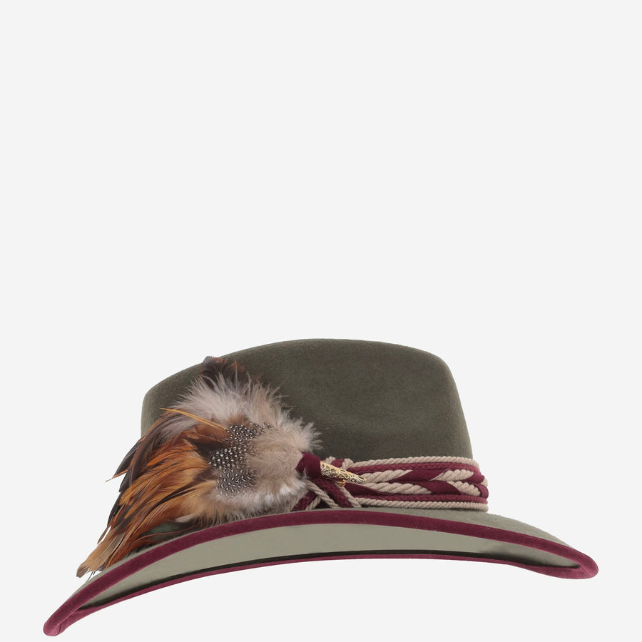 Wool Hat Green Waterproof Felt