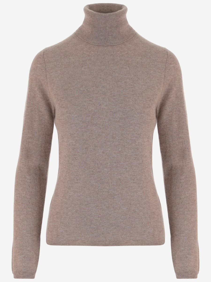 Cashmere Turtleneck Sweater Beige