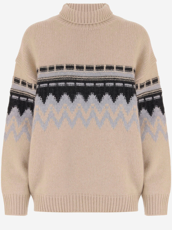 Cashmere Turtleneck Sweater Beige