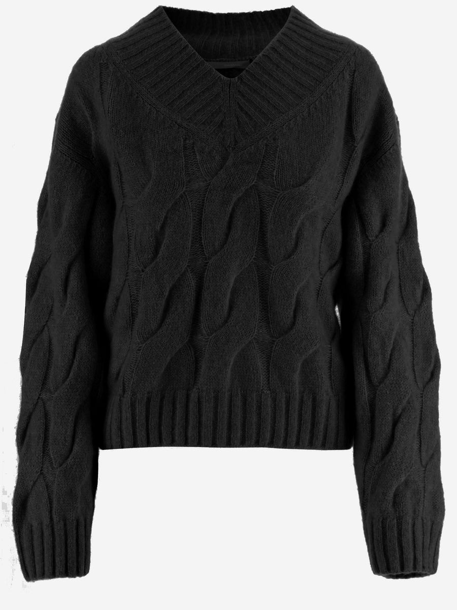 Sweater Cashmere And Silk Black