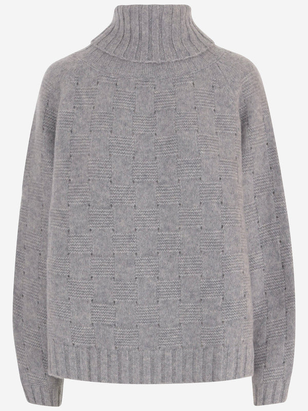 Cashmere And Silk Sweater Grey