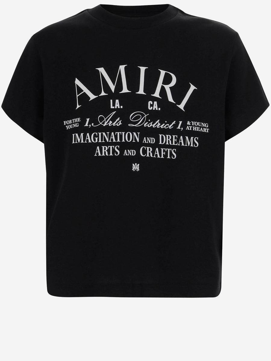 Cotton T-Shirt With Logo — Black T-shirts