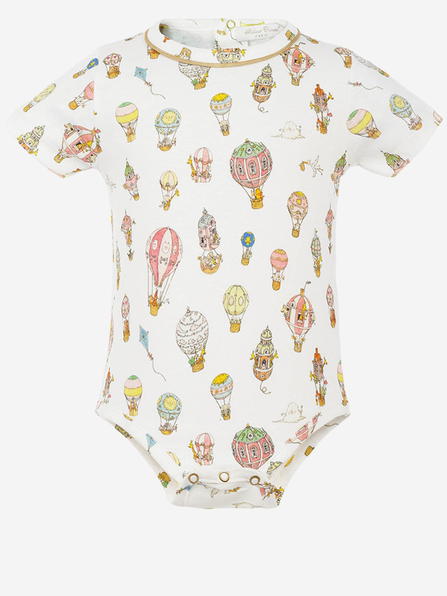Baby Onesie Carousel Multicolour Cotton Tops