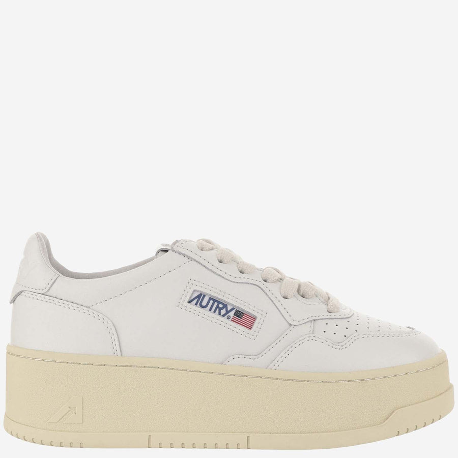 Sneakers Medalist Platform Leather White Cow Trainers