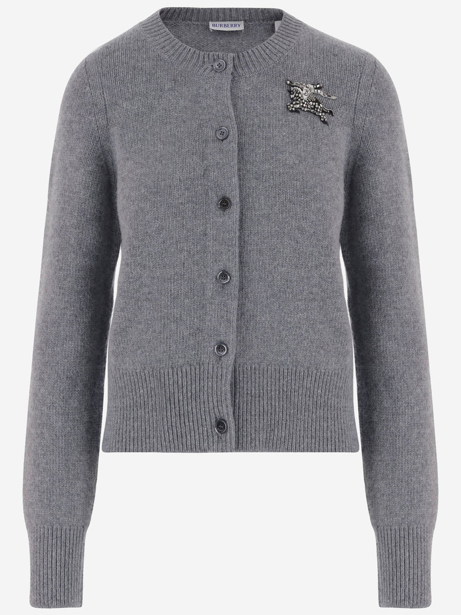 Wool And Cashmere Cardigan Grey