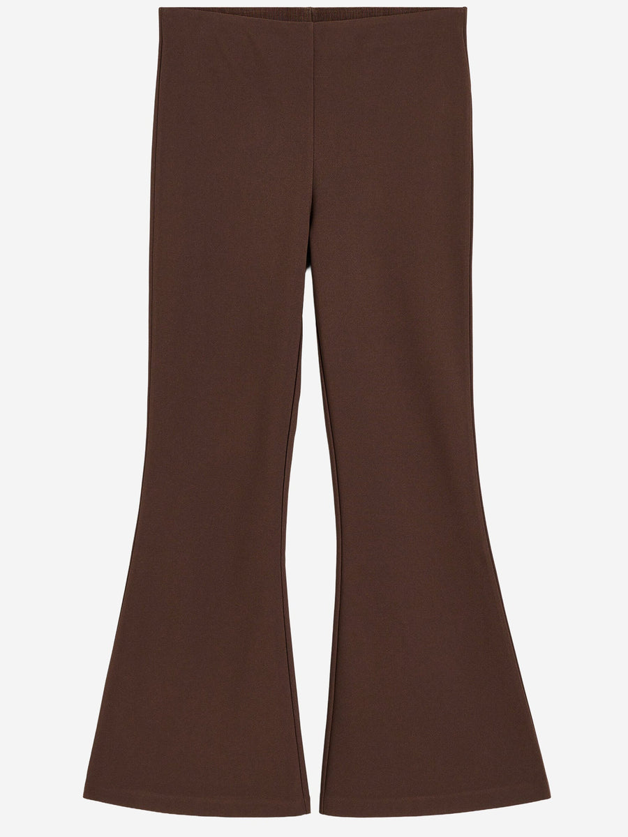 Pants Stretch Nylon Brown Recycled Polyester Trousers