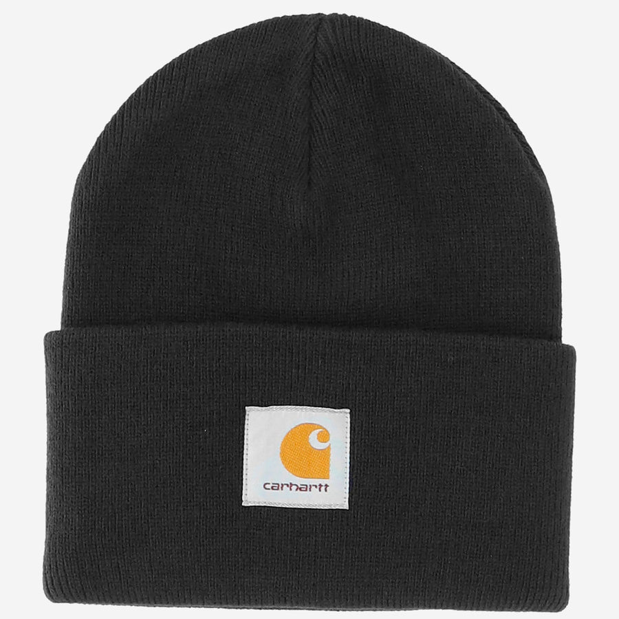 Beanie Watch Black Acrylic Hat