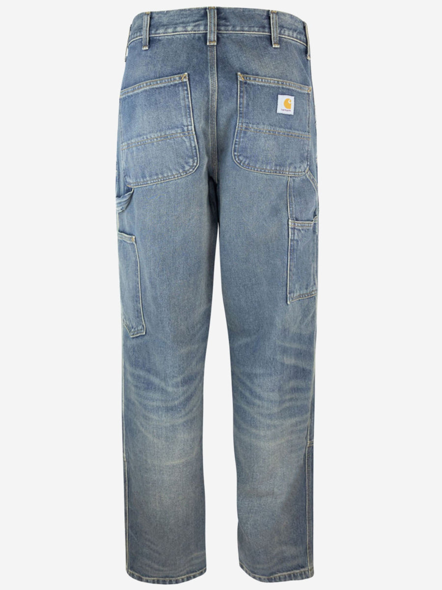 Jeans Double Knee Light Denim Cotton