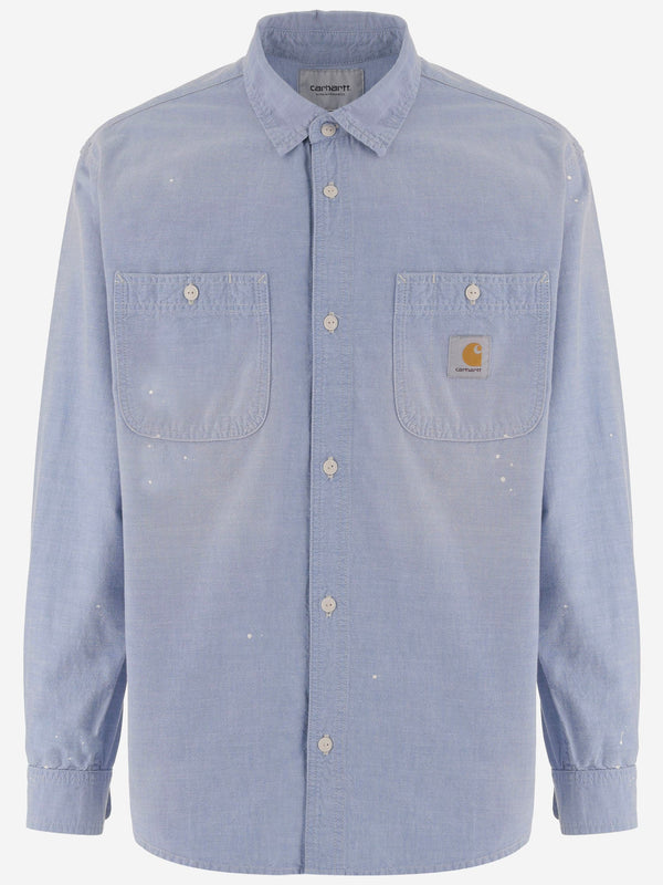 Shirt Cotton Two-Pocket Light Blue Winston Chambray