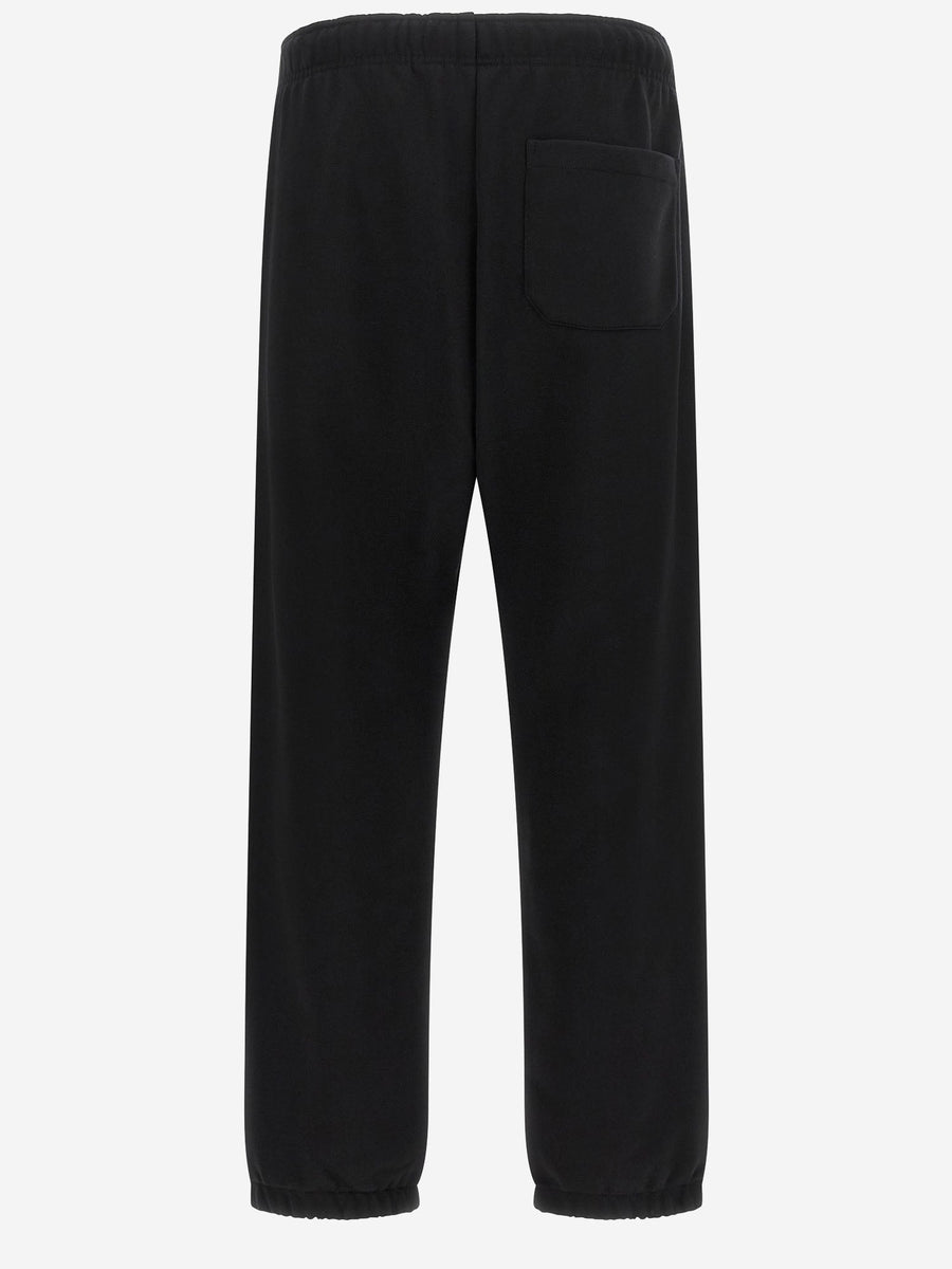 Trousers Cotton-Blend With Logo Black Cotton / Polyester Sweat