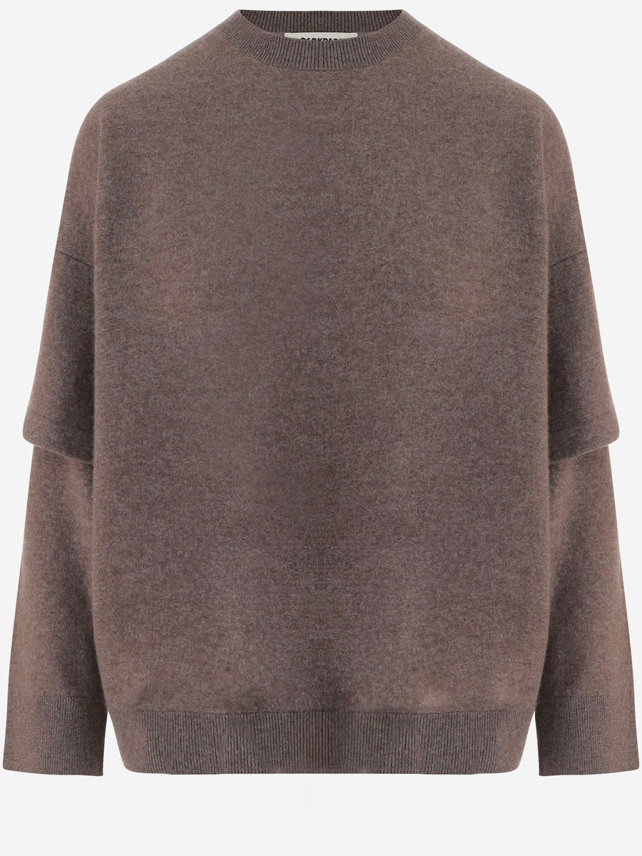Wool And Cashmere Sweater Brown