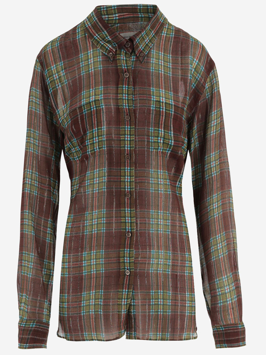 Viscose-Silk Shirt Burgundy