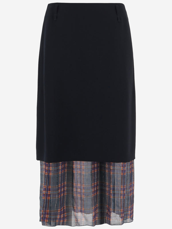 Skirt Navy Polyester