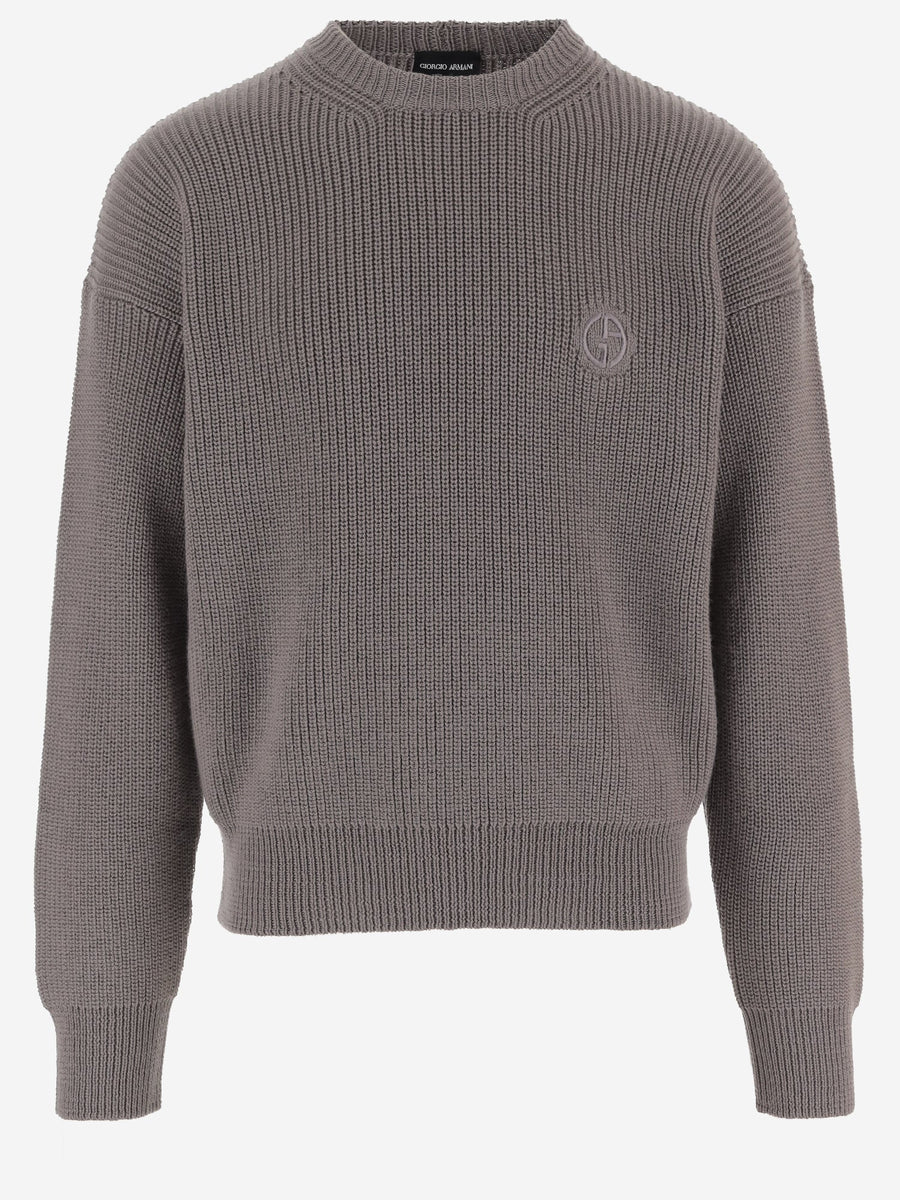 Wool Sweater Grey Virgin