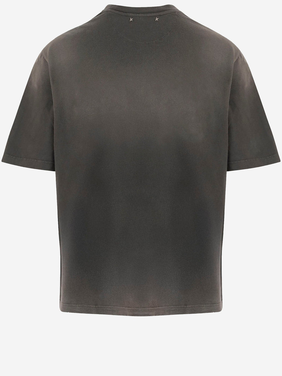 T-Shirt Vintage-Effect Cotton Dark Grey T-shirts
