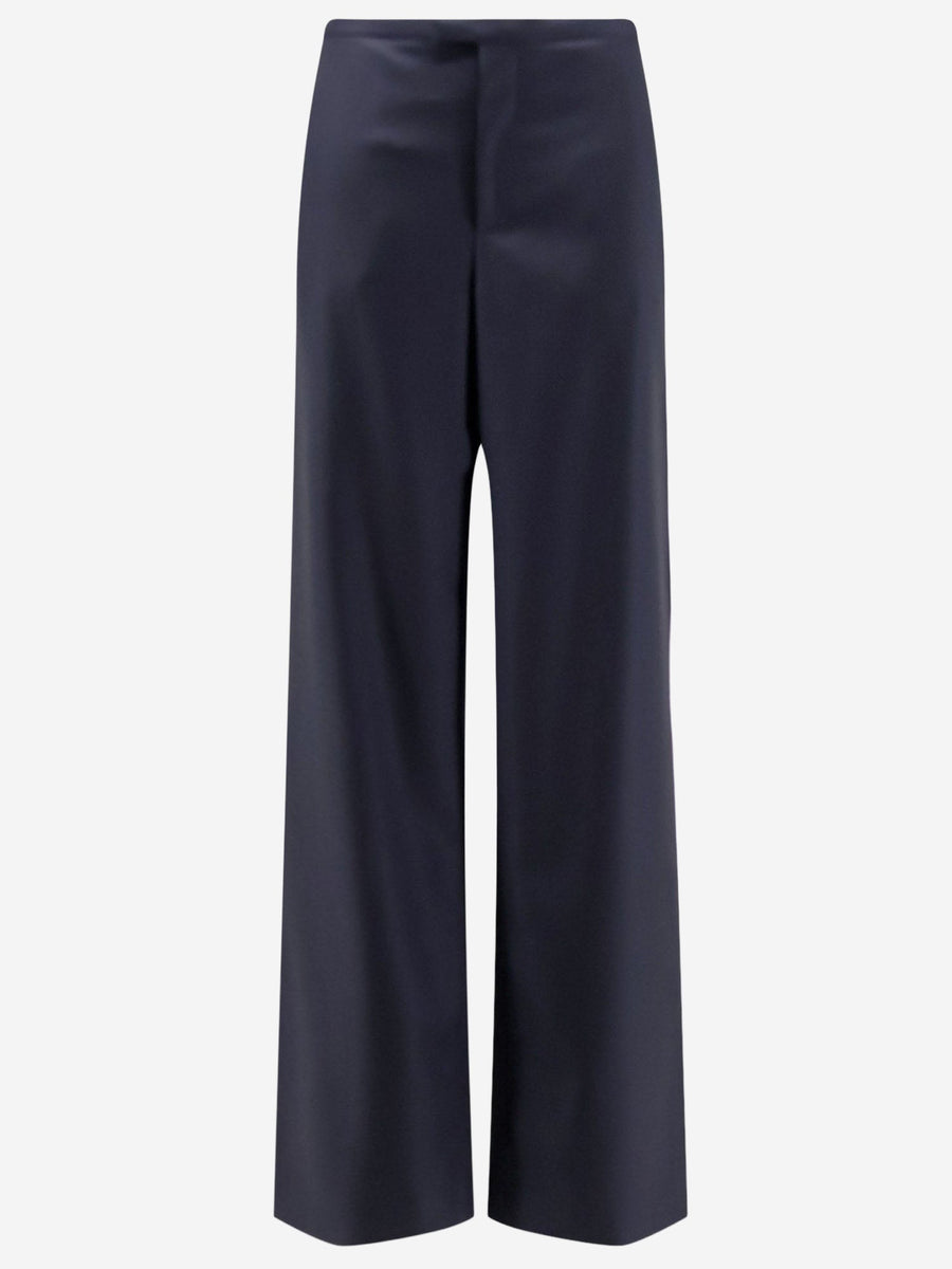 Lightweight Wool Trousers Dark Blue