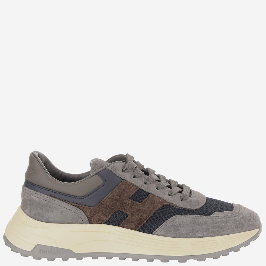 Sneakers Hyperlight Leather-Mesh Multicolour Leather And Mesh Trainers