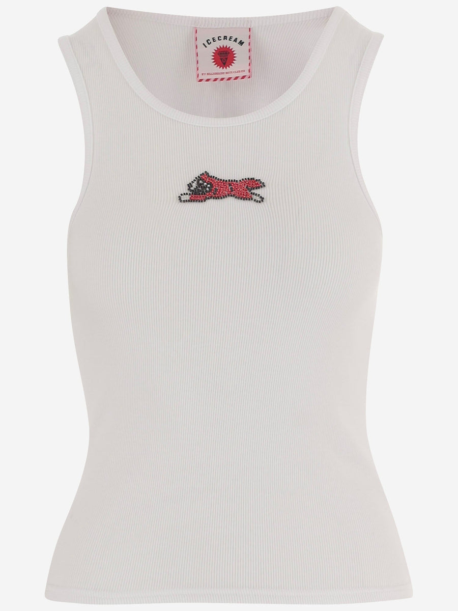 Tank Top Stretch Cotton White