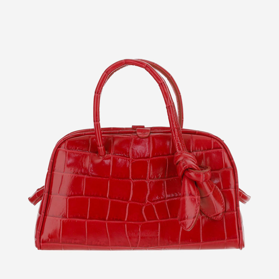 Travel Bag Le Calino Red Suede Handbags