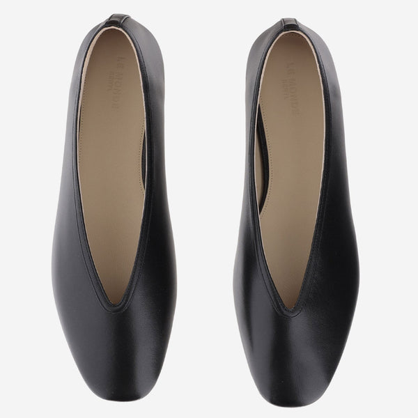 Leather Flats Luna Black