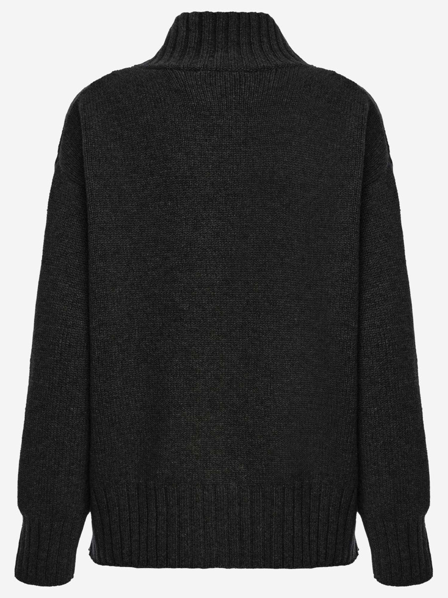 Sweater Cashmere Turtleneck Black